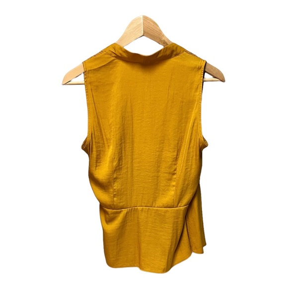 BANANA REPUBLIC sleeveless blouse, yellow, size small. - Picture 2 of 4
